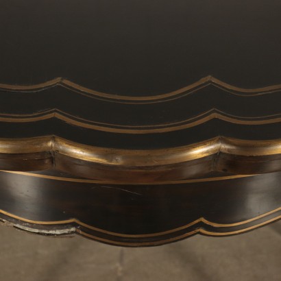 Gaming Desk Napoleon III Ebony Wood 19th Century