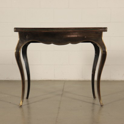 Gaming Desk Napoleon III Ebony Wood 19th Century