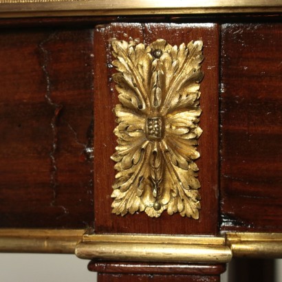 Directoire Game Table Mahogany Veneer 19th Century