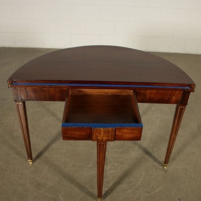 Directoire Game Table Mahogany Veneer 19th Century