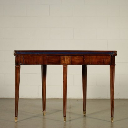 Directoire Game Table Mahogany Veneer 19th Century