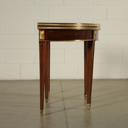 Table murale Placage d'Acajou Bronze Tissu '800