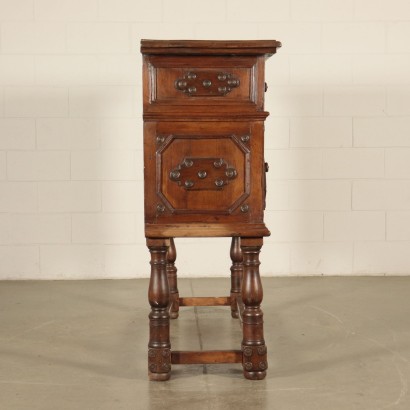 Buffet Noyer Matériel Ancien Laiton Italie '700-'900