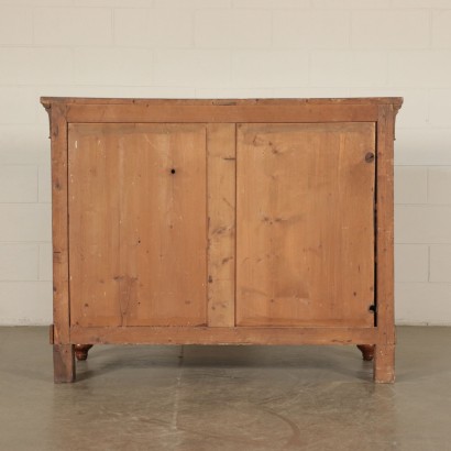 Commode Chêne Rouvre Fabriqué en Italie Moitié '800