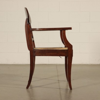 Walnut Armchair Empire Style Italy 19th Century