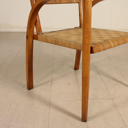 Vintage Beech Chair Italy 1940's