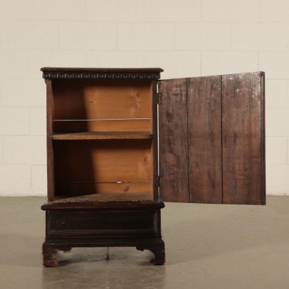 Poplar Bedside Table Italy 20th Century