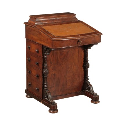 Davenport Desk Maple Walnut France 19th Century