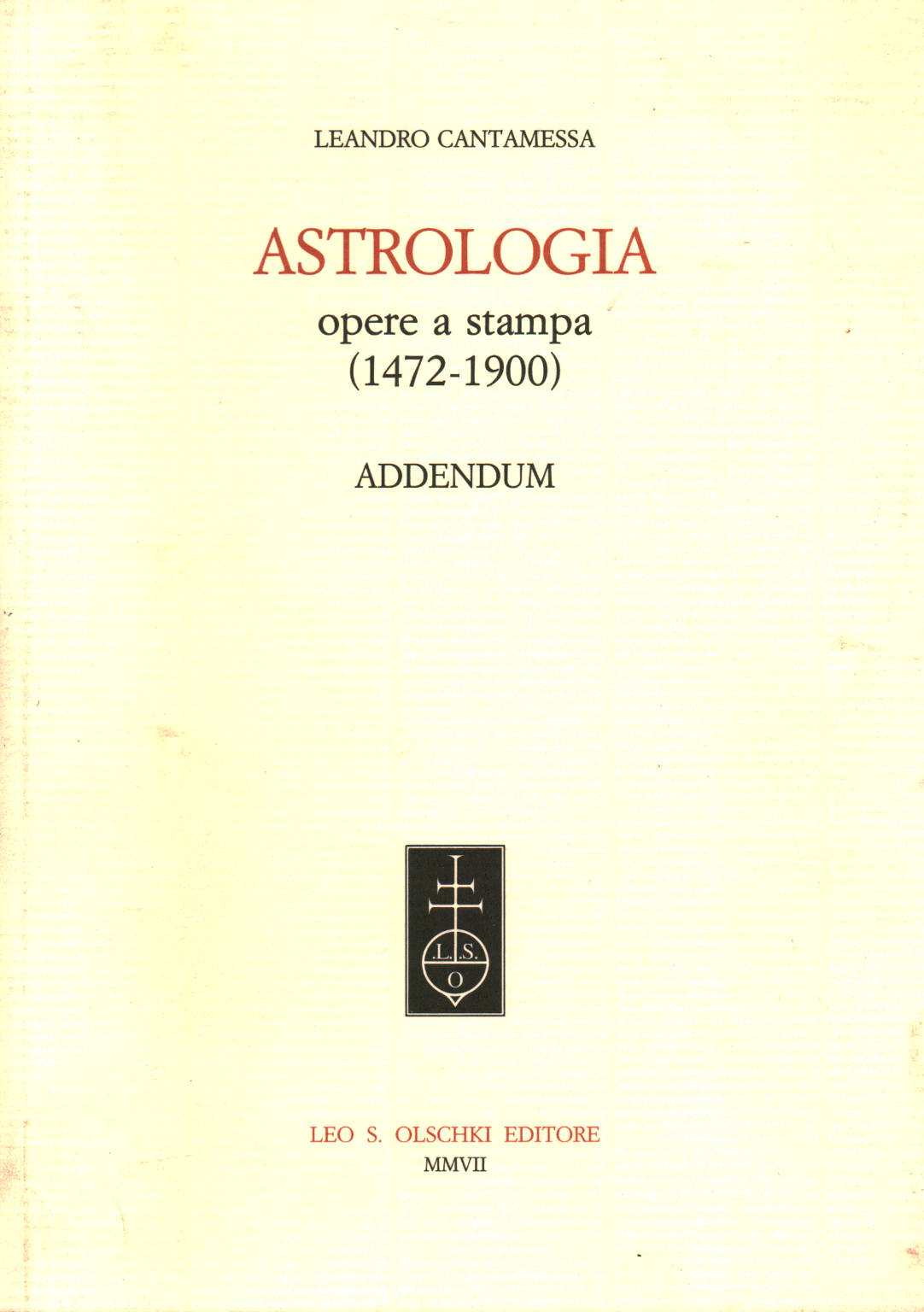 Astrología:Obras impresas (1472-1900), s.una.