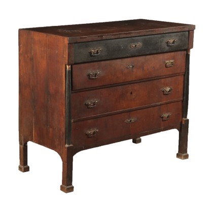 Empire Style Walnut Dresser Italy Early 19th Century