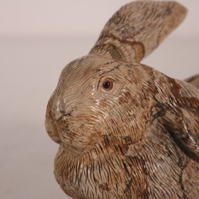 Sculpture Lapin Pierre Paésine '900