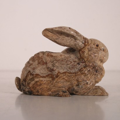 Sculpture Lapin Pierre Paésine '900