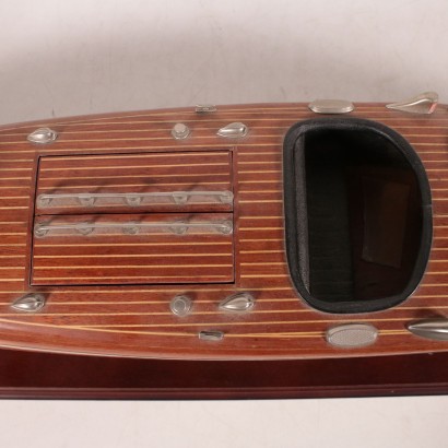 Vintage Wooden Boat Mid 20th Century