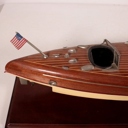 Vintage Wooden Boat Mid 20th Century