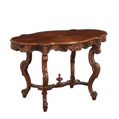 Petite Table Umbertino Noyer Italie Dernier quart '800