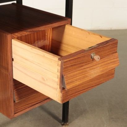 Rosewood Veneer Desk Italy 1960's