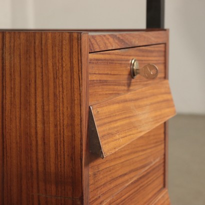 Rosewood Veneer Desk Italy 1960's