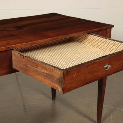 Neoclassical Solid Walnut Desk Italy 18th Century