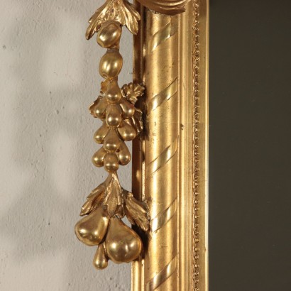 Haute Miroir Bois doré France Dernier quart '800