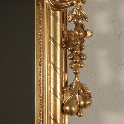 Haute Miroir Bois doré France Dernier quart '800