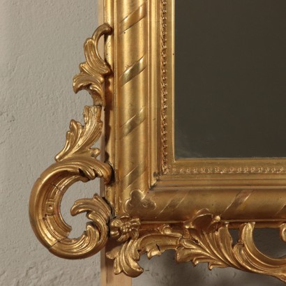 Haute Miroir Bois doré France Dernier quart '800