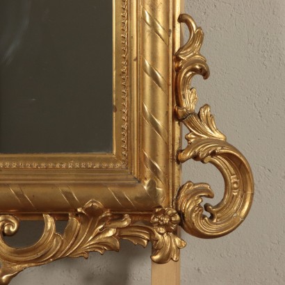 Haute Miroir Bois doré France Dernier quart '800