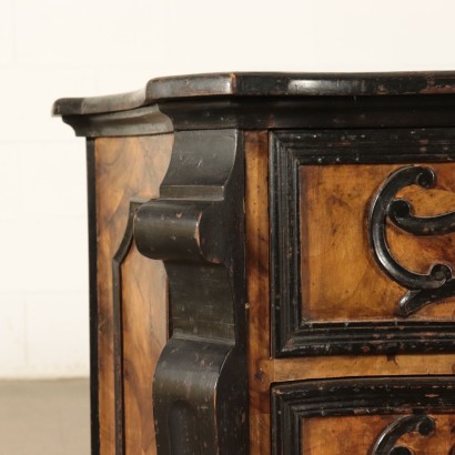 Pair of Bedside Tables Ebony Wood Italy 20th Century