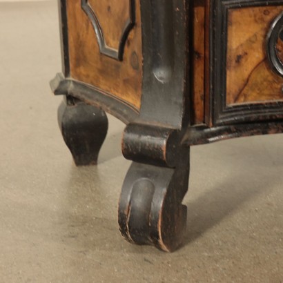 Pair of Bedside Tables Ebony Wood Italy 20th Century