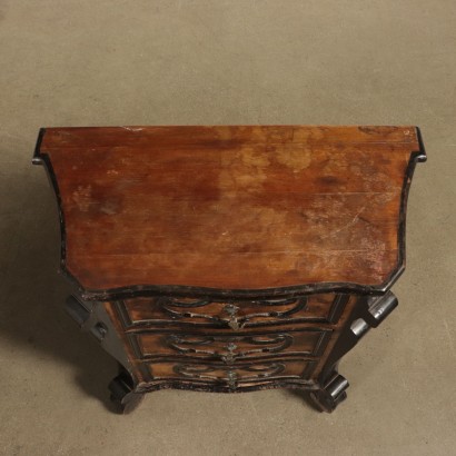 Pair of Bedside Tables Ebony Wood Italy 20th Century