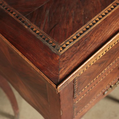 Walnut Veneer Sidetable France Early 20th Century