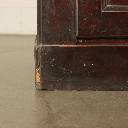 Solid Walnut Wardrobe With Two Doors Italy 19th Century