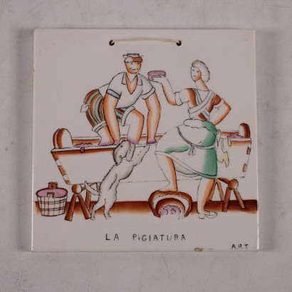 Vintage Ceramic Tiles Italy 1930's