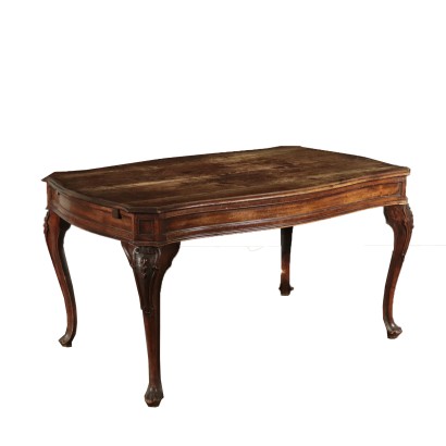 Walnut Table Italy 20th Century