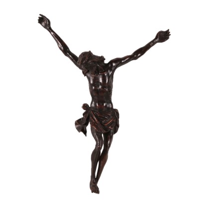 Crucifix Bois de Tilleul sculpté Italie '700