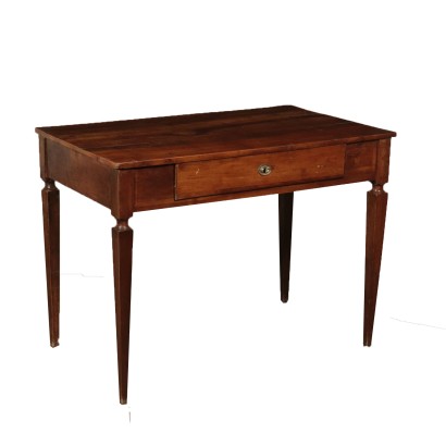 Neoclassical Solid Walnut Desk Italy 18th Century