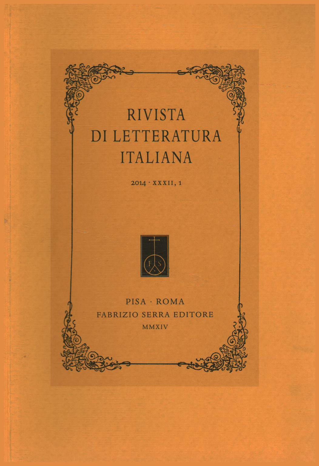 Rivista di letteratura italiana 2014 XXXII 1, s.a.