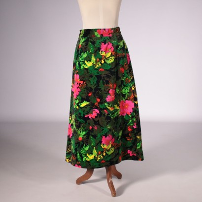 Vintage, Vintage Kleidung, Vintage Mailand, Vintage Online, Vintage Mailand Kleidung, Vintage Mode, Vintage Kleid, Vintage 50er, Vintage 60er Jahre, Rock, Samt, Blumen