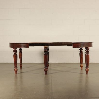 Walnut Round Table With Extensions Italy 19th Century