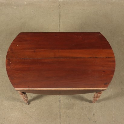 Drop-Leaf Walnut Table 19th Century