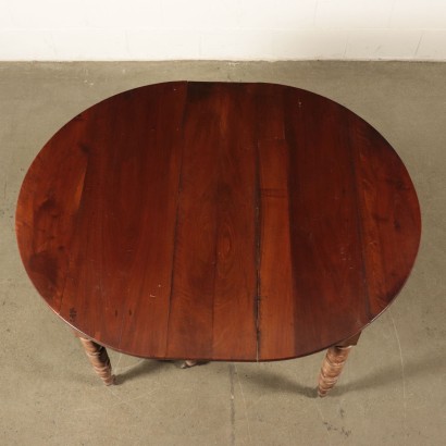 Drop-Leaf Walnut Table 19th Century