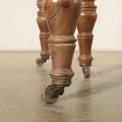 Drop-Leaf Walnut Table 19th Century