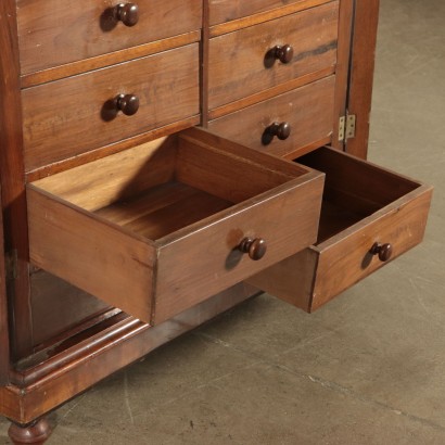 Walnut File Cabinet Italy 20th Century