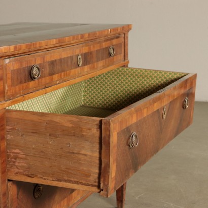 Ligurian Chest of Drawers Walnut and Brazilian Rosewood 18th Century