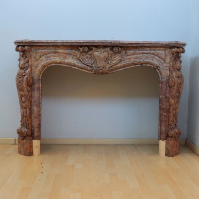 Marble Fireplace Mantel Italy 20th Century