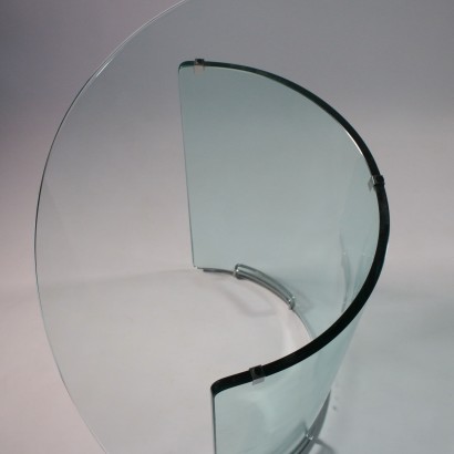 Vintage Glass Table Italy 1970's-1980's