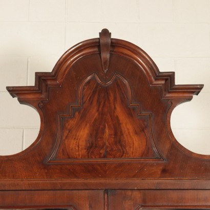 Walnut Double Body Bookcase Italy 19th Century