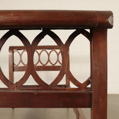 Walnut Bed Structure Italy 19th Century