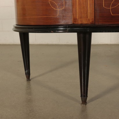 Vintage Rosewood Veneer Italy 1950's