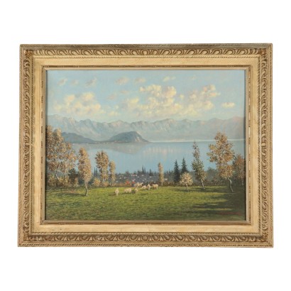 View of Lago di Como Lombardy 20th Century