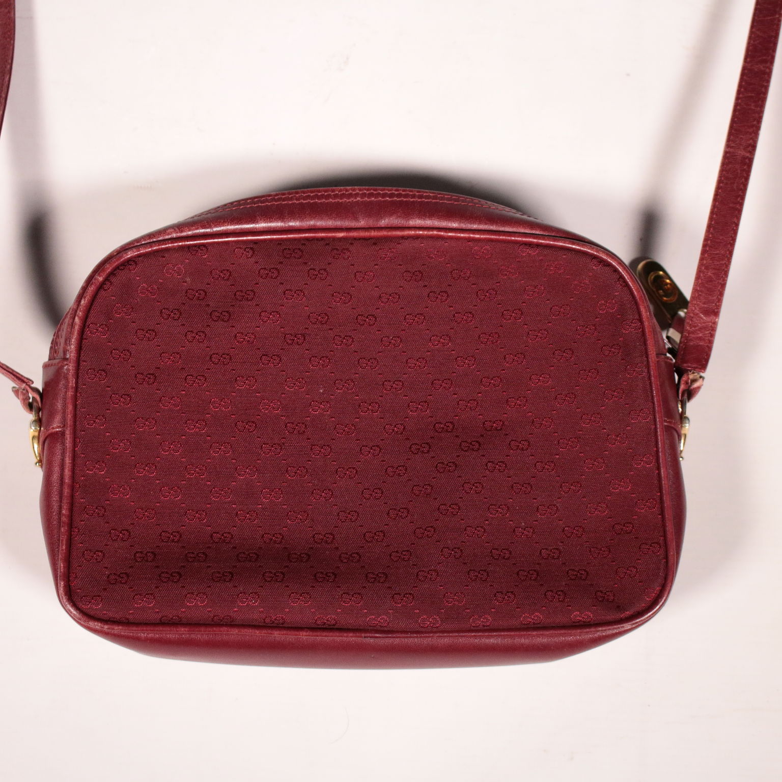 Vintage Gucci Burgundy Purse 1980's 